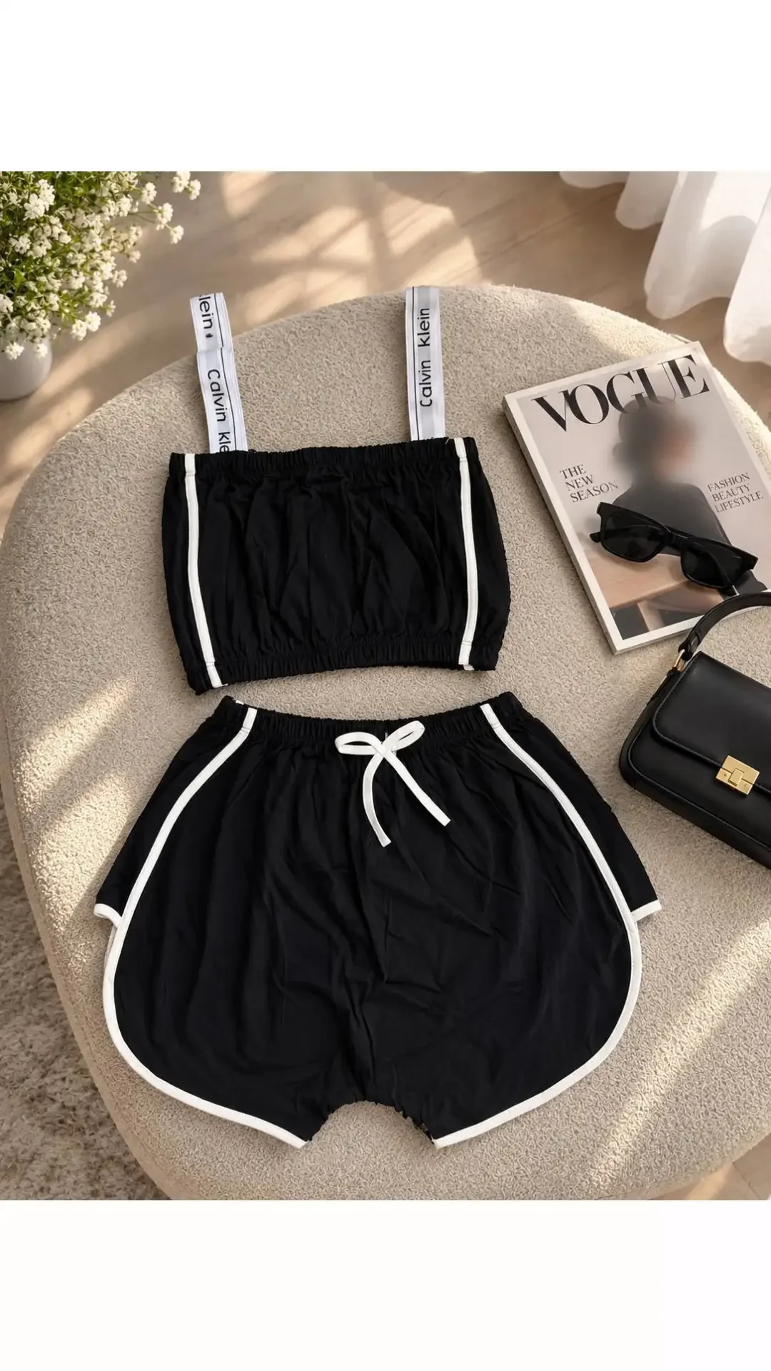 ست نیمتنه شورتک CK زنانه ۵۳۰۸۸